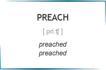 preach 3 формы глагола