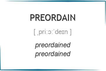 preordain 3 формы глагола