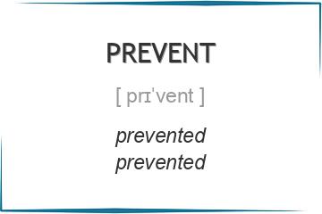 prevent 3 формы глагола