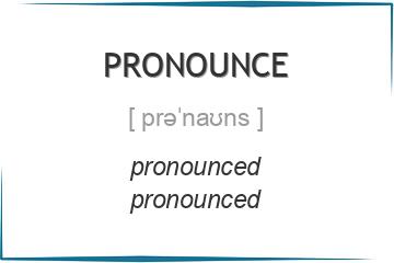 pronounce 3 формы глагола