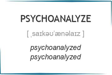 psychoanalyze 3 формы глагола