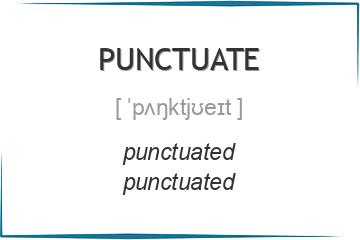 punctuate 3 формы глагола