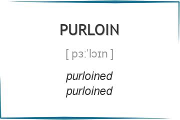purloin 3 формы глагола