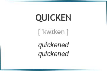 quicken 3 формы глагола