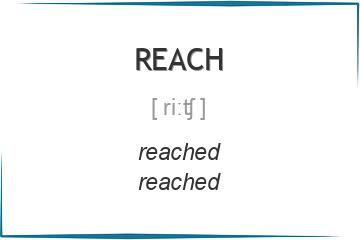 reach 3 формы глагола