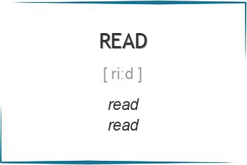 read 3 формы глагола