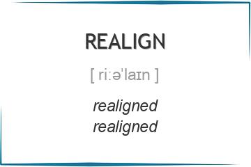 realign 3 формы глагола