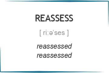 reassess 3 формы глагола