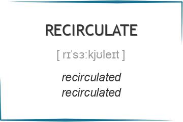 recirculate 3 формы глагола