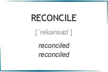 reconcile 3 формы глагола