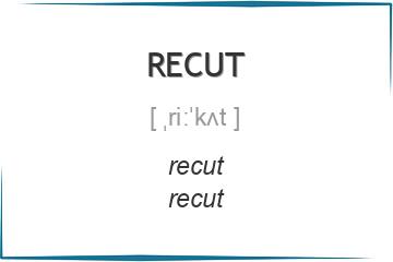 recut 3 формы глагола