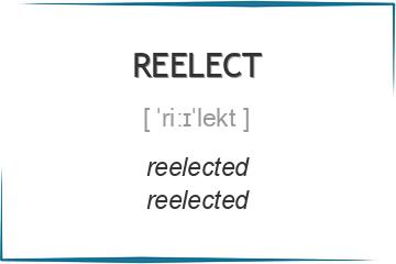 reelect 3 формы глагола
