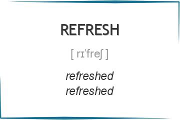 refresh 3 формы глагола
