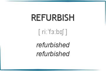 refurbish 3 формы глагола