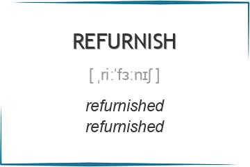 refurnish 3 формы глагола