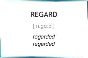 regard 3 формы глагола