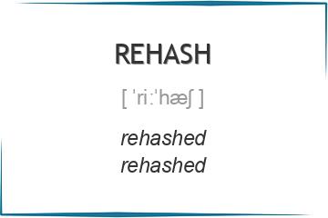 rehash 3 формы глагола