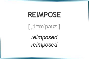 reimpose 3 формы глагола