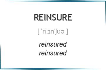 reinsure 3 формы глагола
