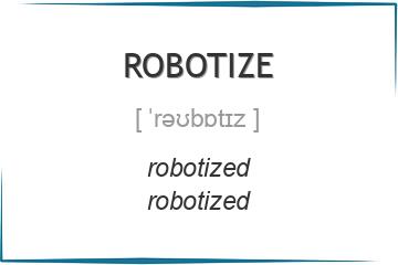 robotize 3 формы глагола