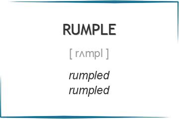 rumple 3 формы глагола