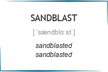 sandblast 3 формы глагола