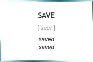 save 3 формы глагола