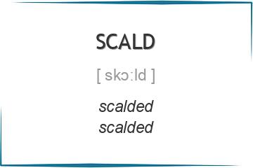 scald 3 формы глагола