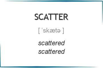 scatter 3 формы глагола