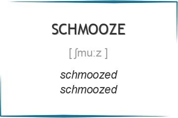 schmooze 3 формы глагола