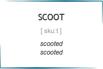 scoot 3 формы глагола