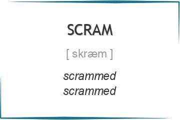 scram 3 формы глагола