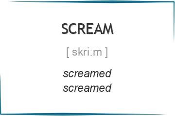 scream 3 формы глагола