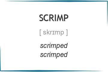 scrimp 3 формы глагола