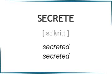 secrete 3 формы глагола