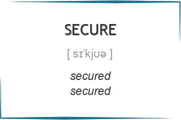 secure 3 формы глагола