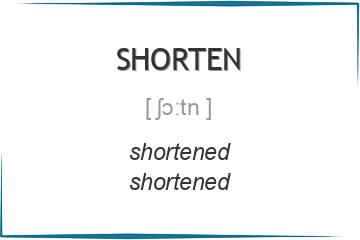 shorten 3 формы глагола