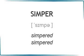 simper 3 формы глагола