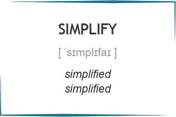 simplify 3 формы глагола