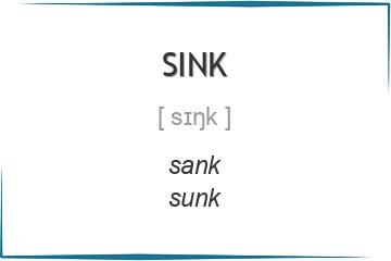 sink 3 формы глагола