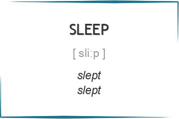 sleep 3 формы глагола