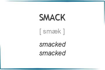 smack 3 формы глагола