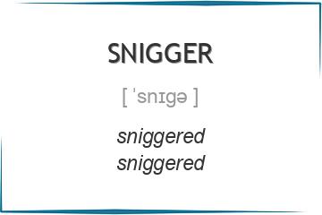 snigger 3 формы глагола