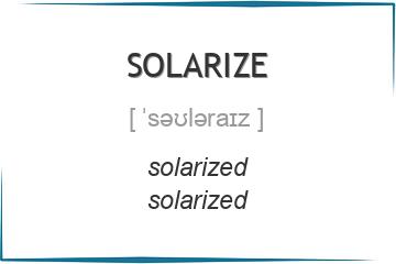 solarize 3 формы глагола