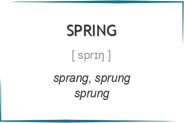 spring 3 формы глагола