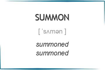 summon 3 формы глагола