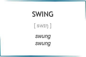 swing 3 формы глагола