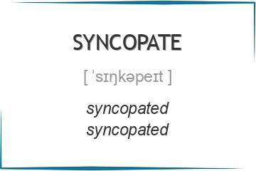 syncopate 3 формы глагола