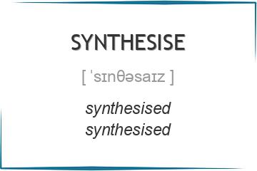 synthesise 3 формы глагола