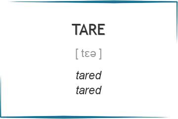 tare 3 формы глагола